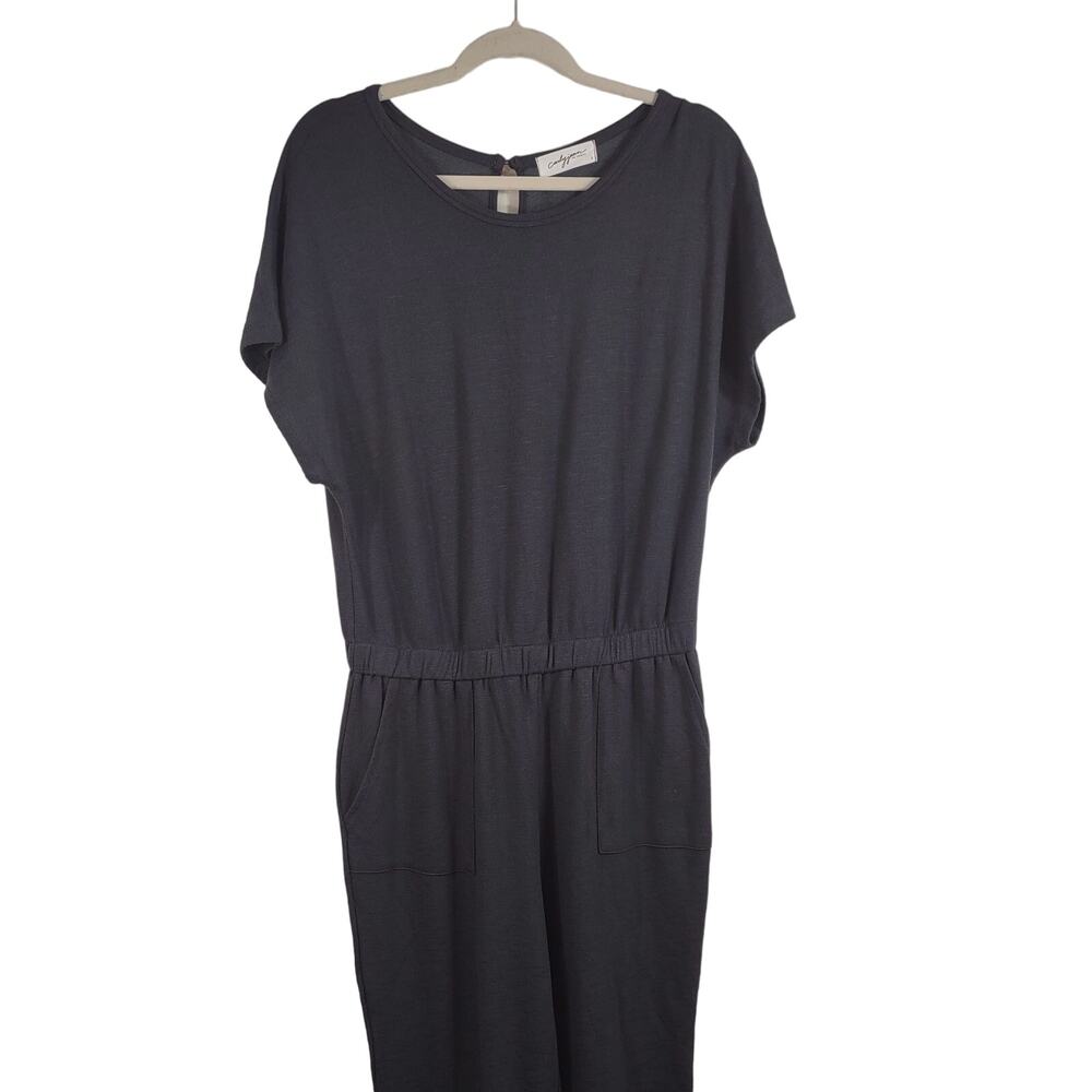 Carly Jean Los Angles Knit Jumpsuit, Size Large